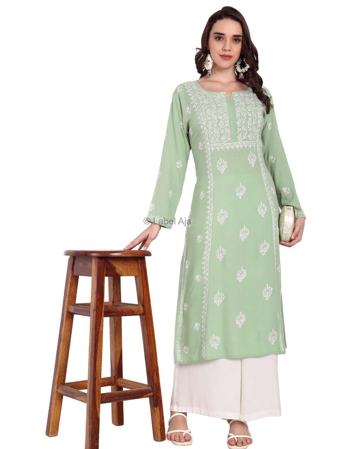 Noor Premium Rayon cotton Long Kurta