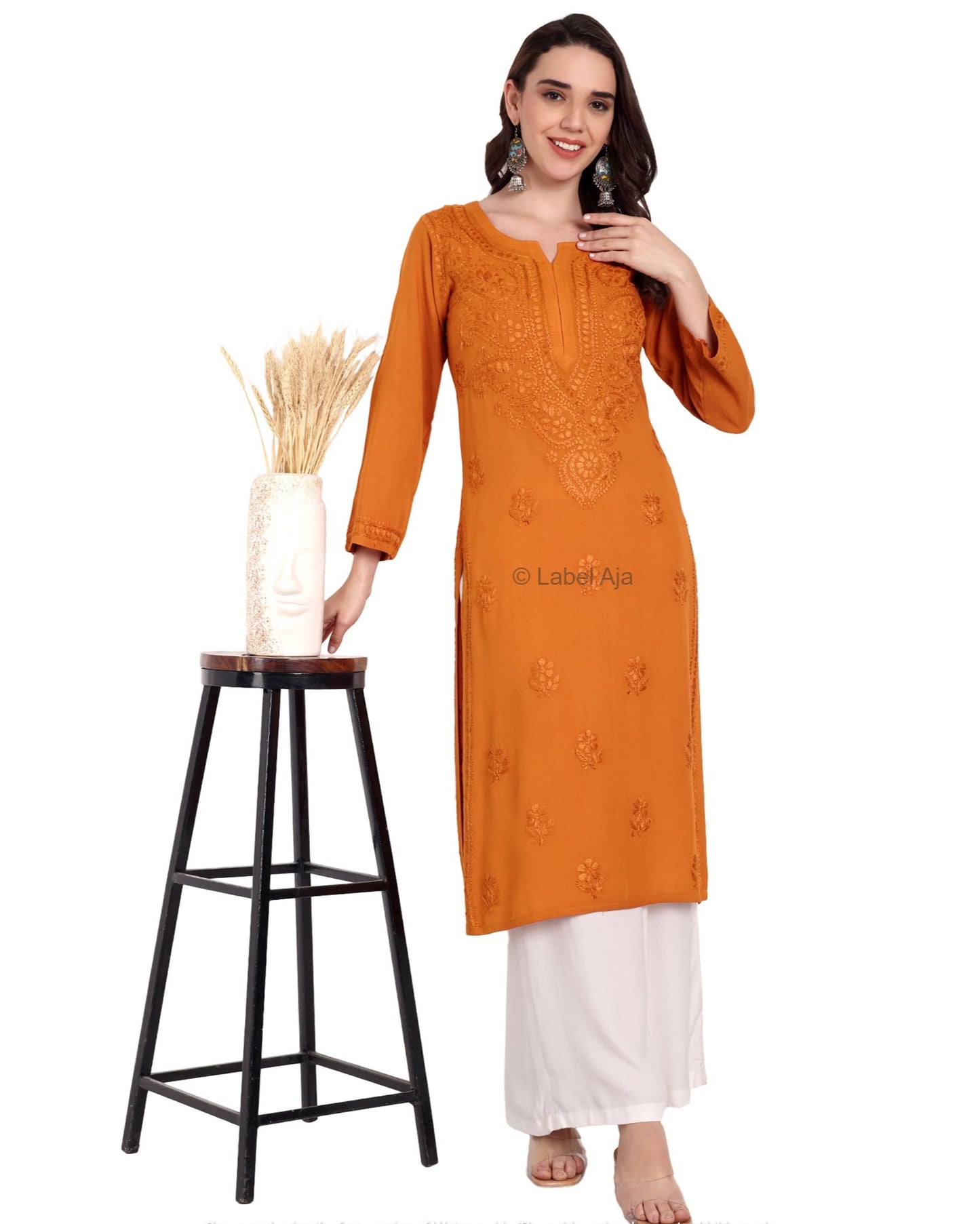 Kira Rayon cotton Long Kurta