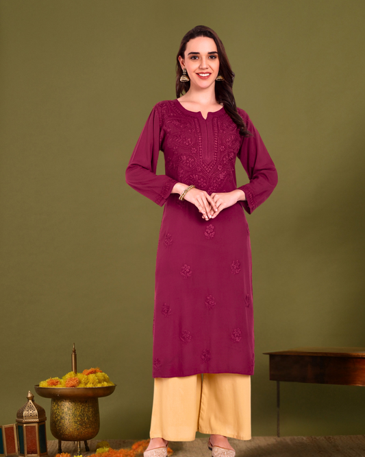 Kira Rayon cotton Long Kurta