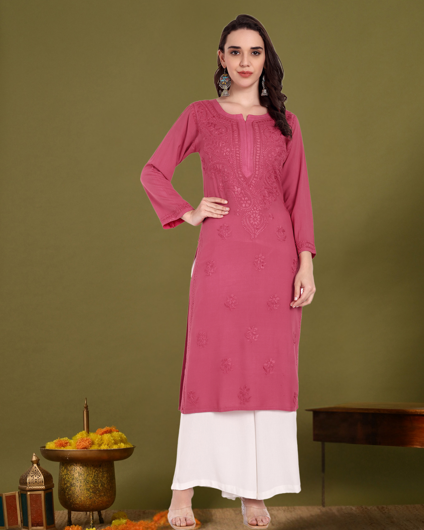 Kira Rayon cotton Long Kurta