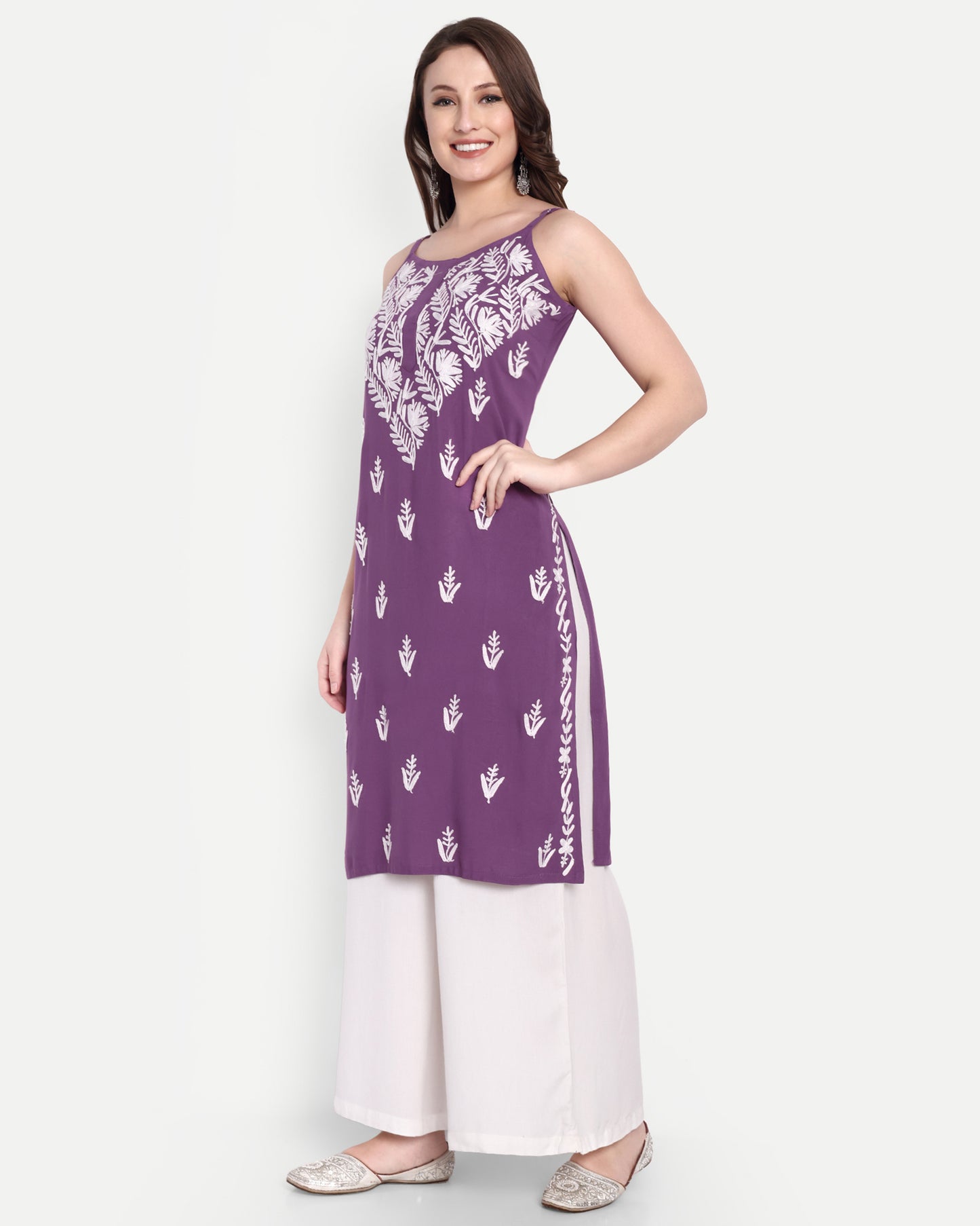 Jivi Rayon cotton noodles strap kurti