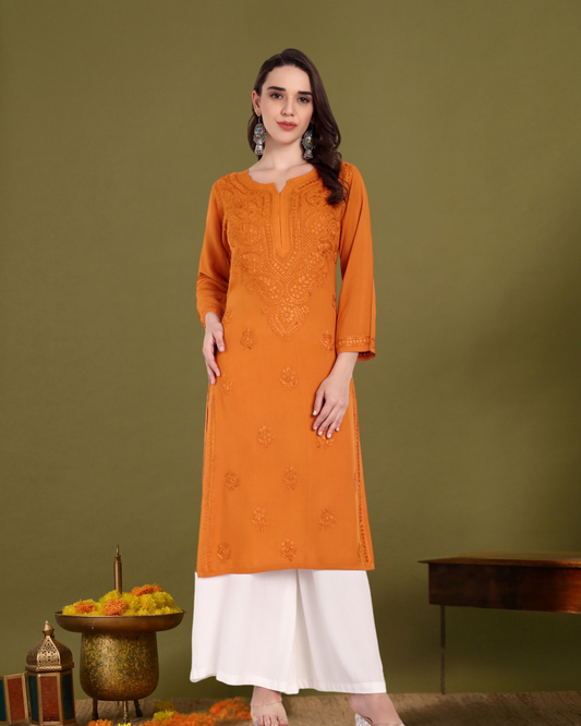 Kira Rayon cotton Long Kurta