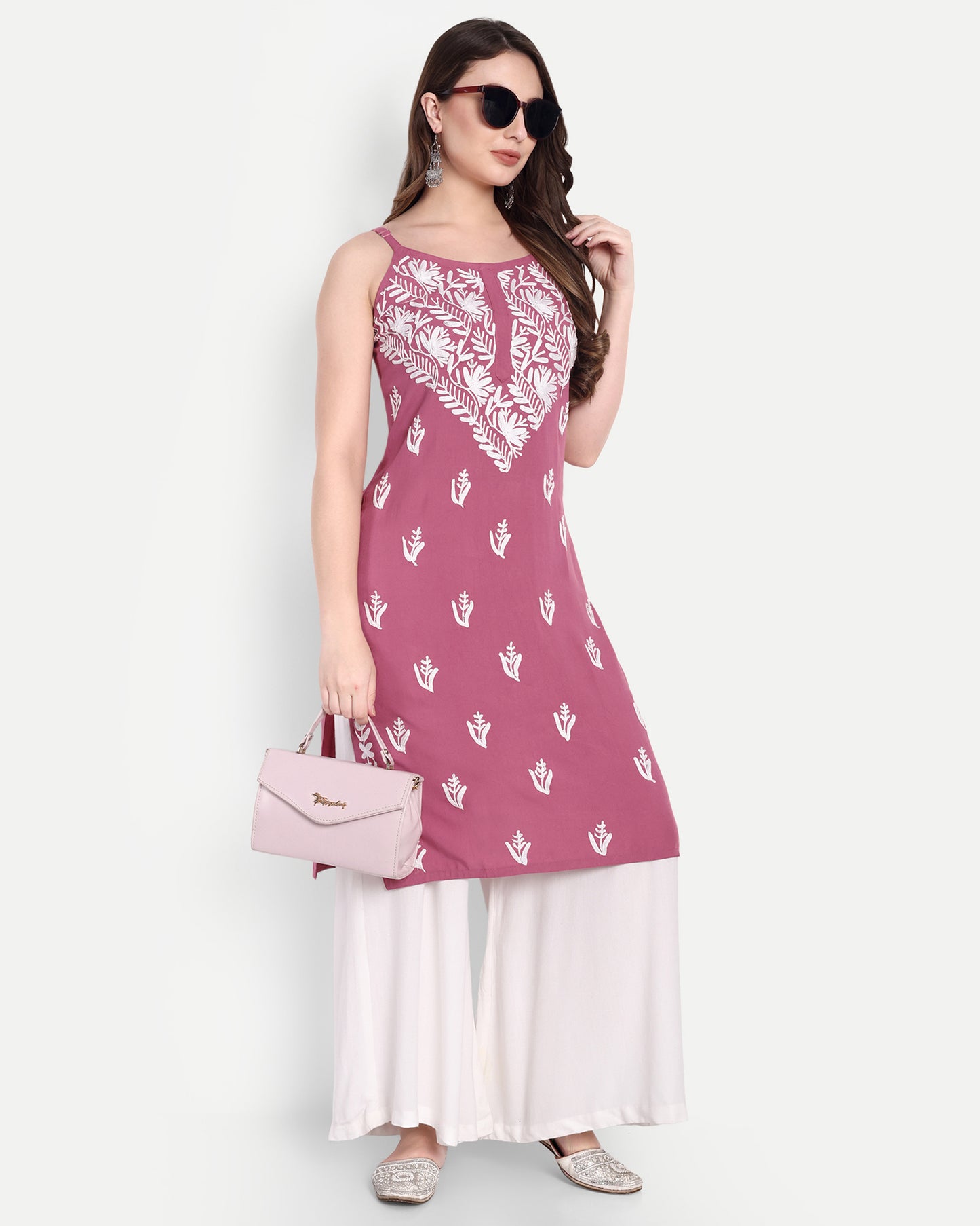 Jivi Rayon cotton noodles strap kurti