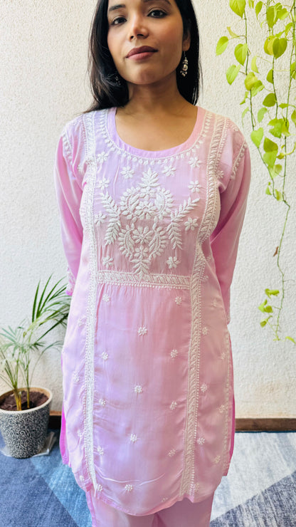 Saira modal chikankari Co-ord set