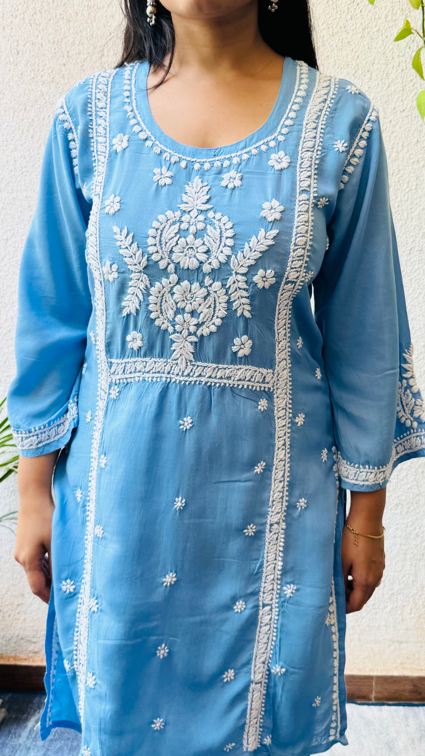 Saira modal chikankari Co-ord set