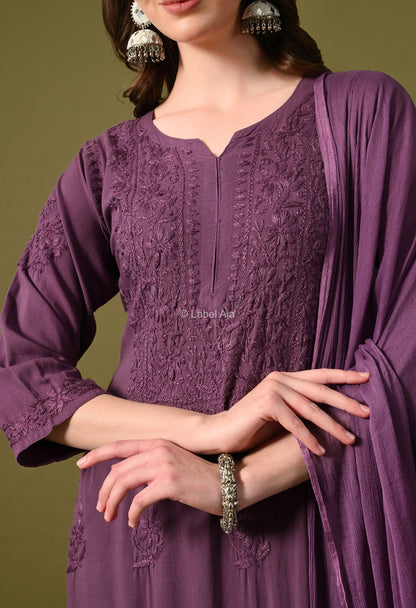 Maya Rayon cotton Kurti, Palazzo and dupatta set