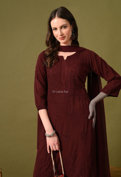 Maya Rayon cotton Kurti, Palazzo and dupatta set