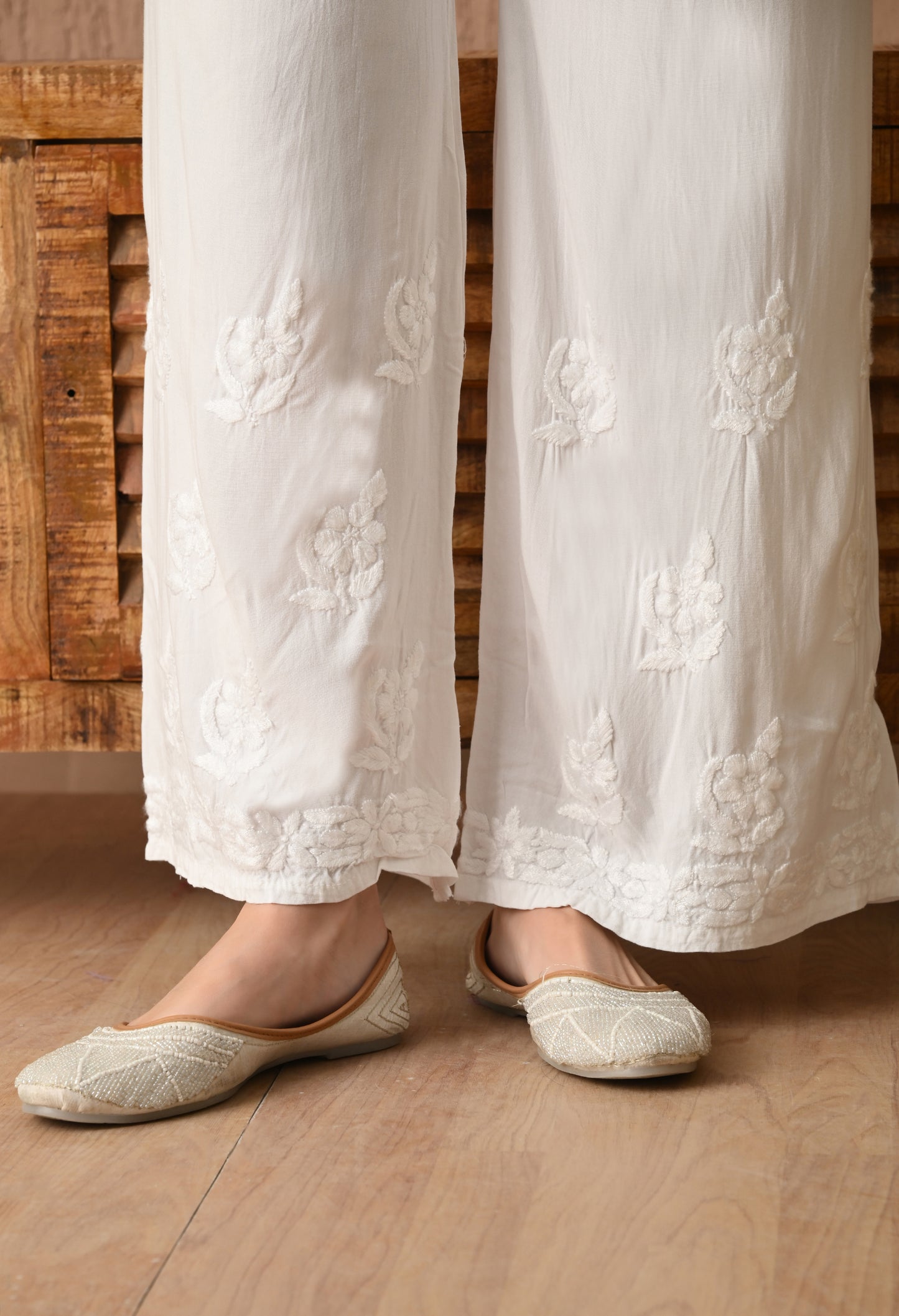 Premium Rayon Chikankari Palazzo