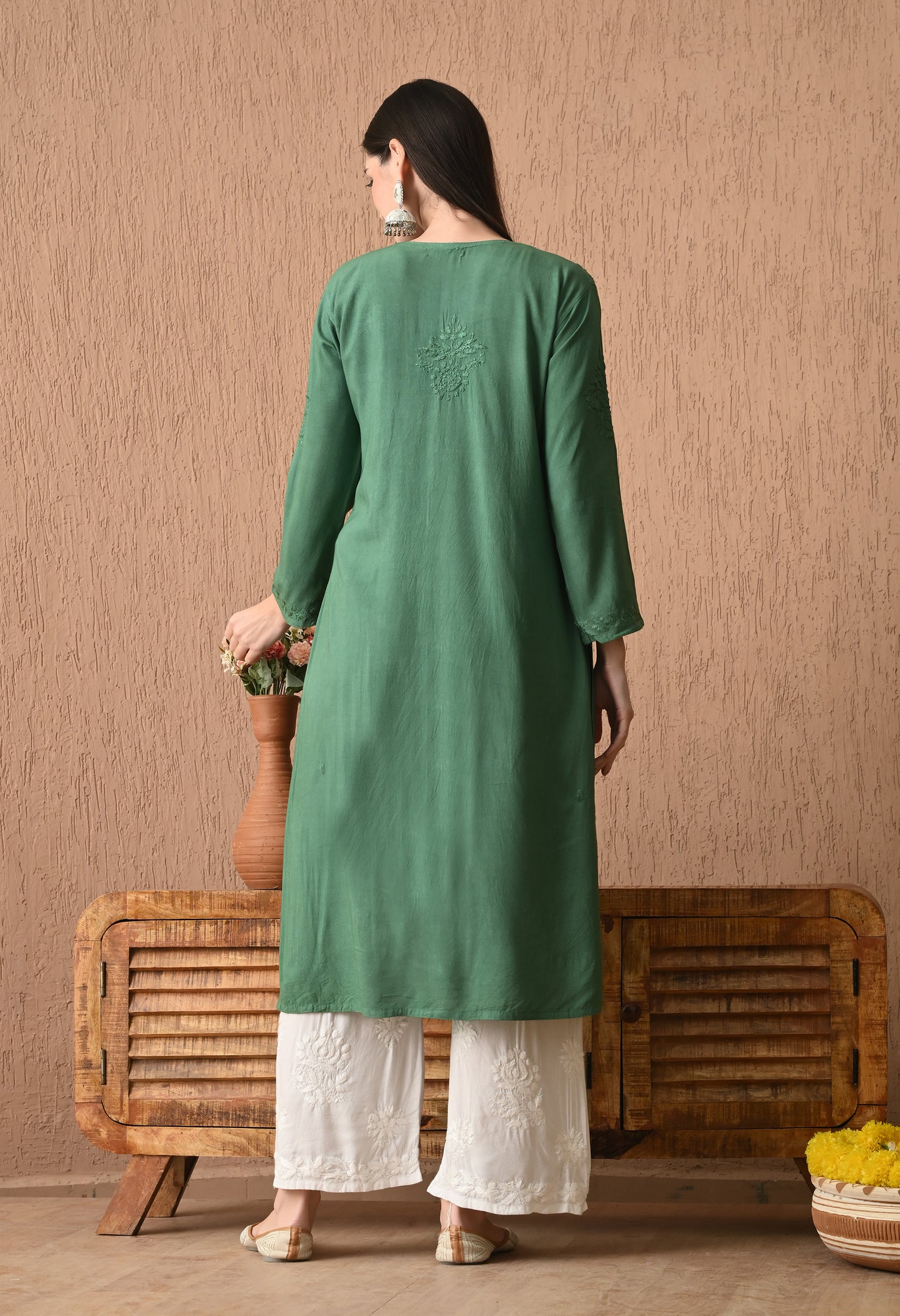 Arya Rayon cotton Long Kurta