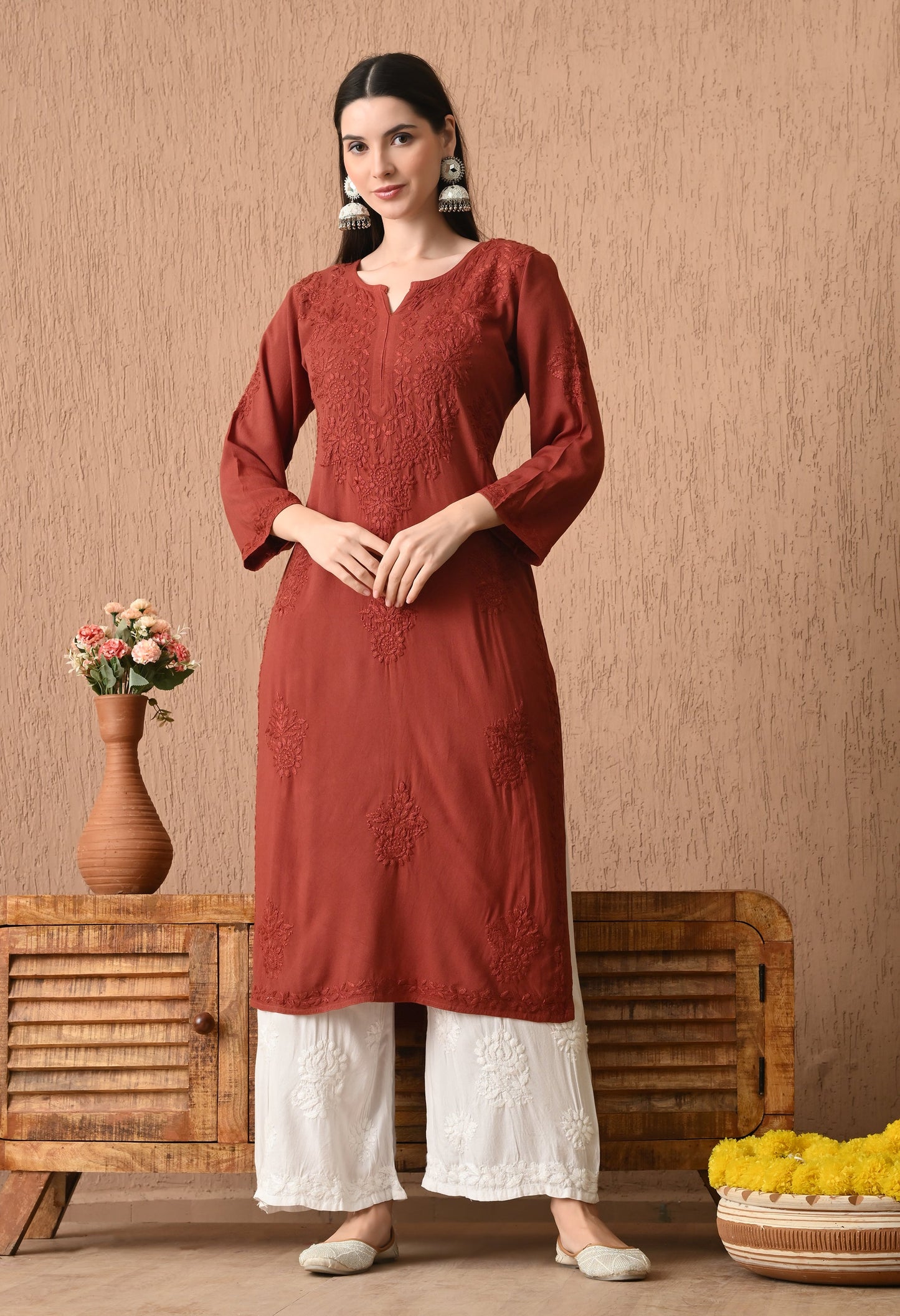 Rayon Combo of 3 Long kurtis