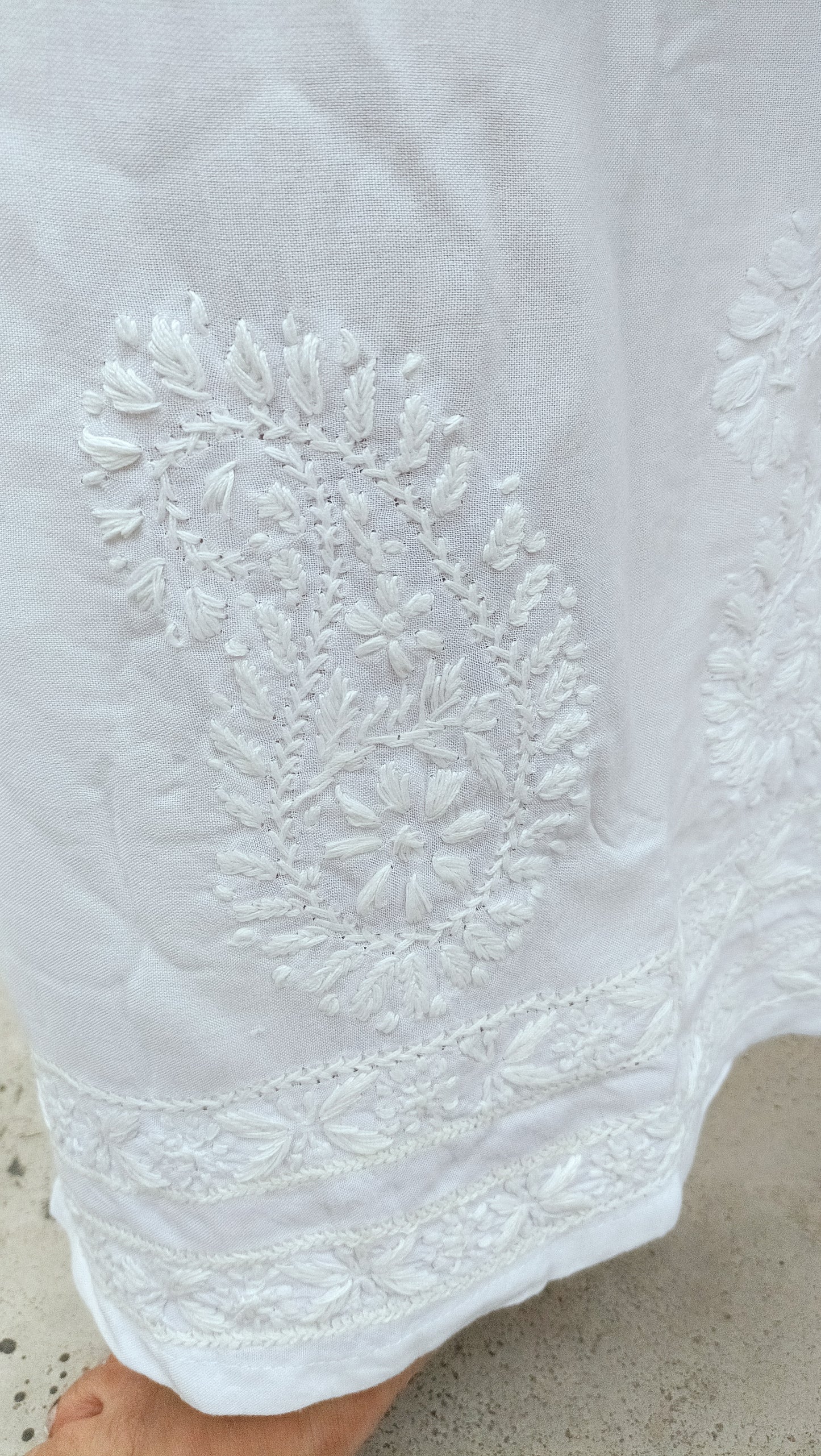 Rayon cotton chikankari palazzo