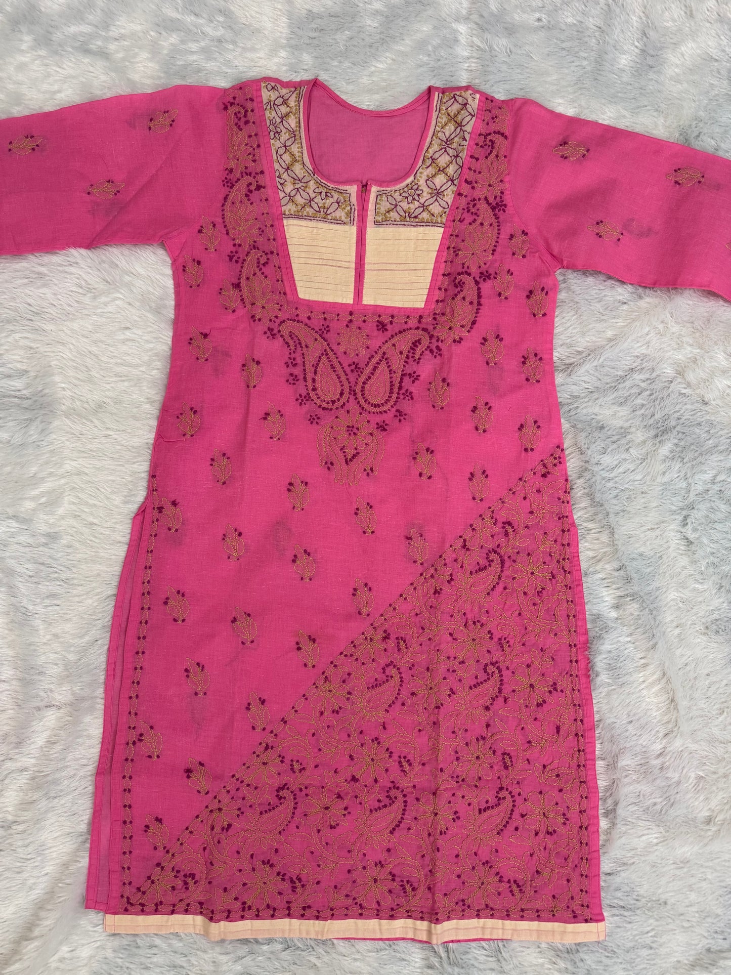 Cotton Lucknowi Chikankari Kurta