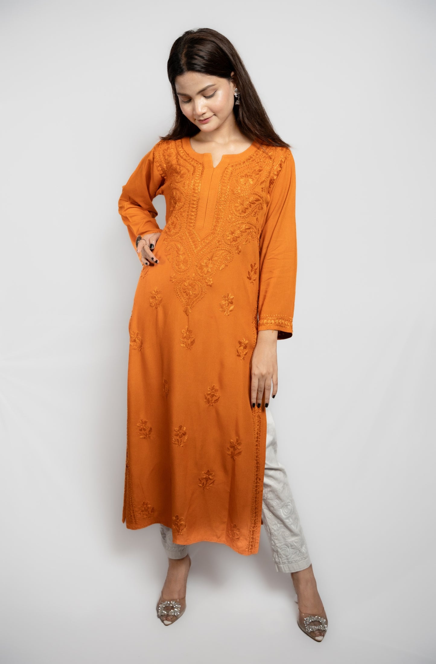 Kira Rayon cotton Long Kurta