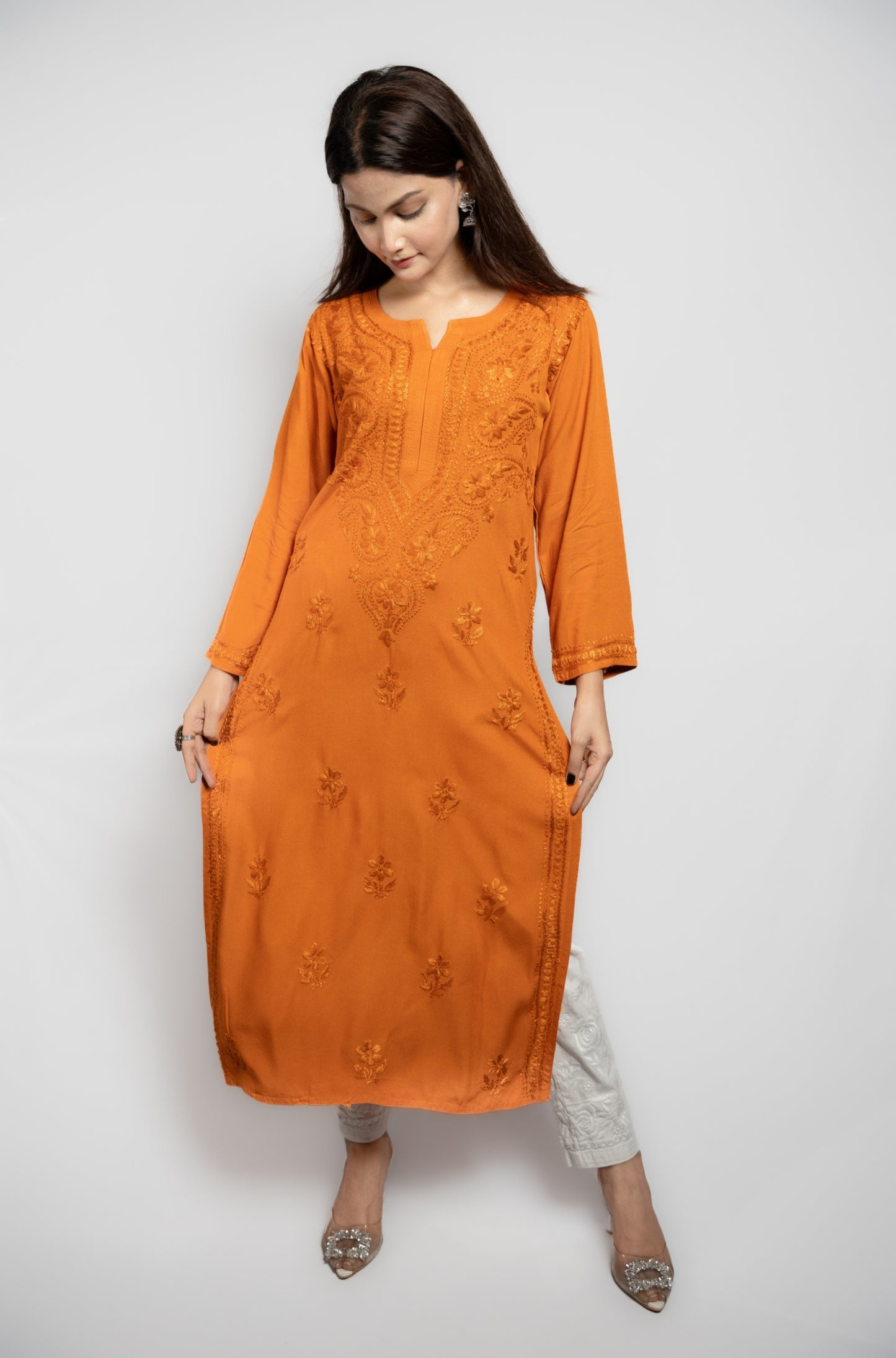 Kira Rayon cotton Long Kurta