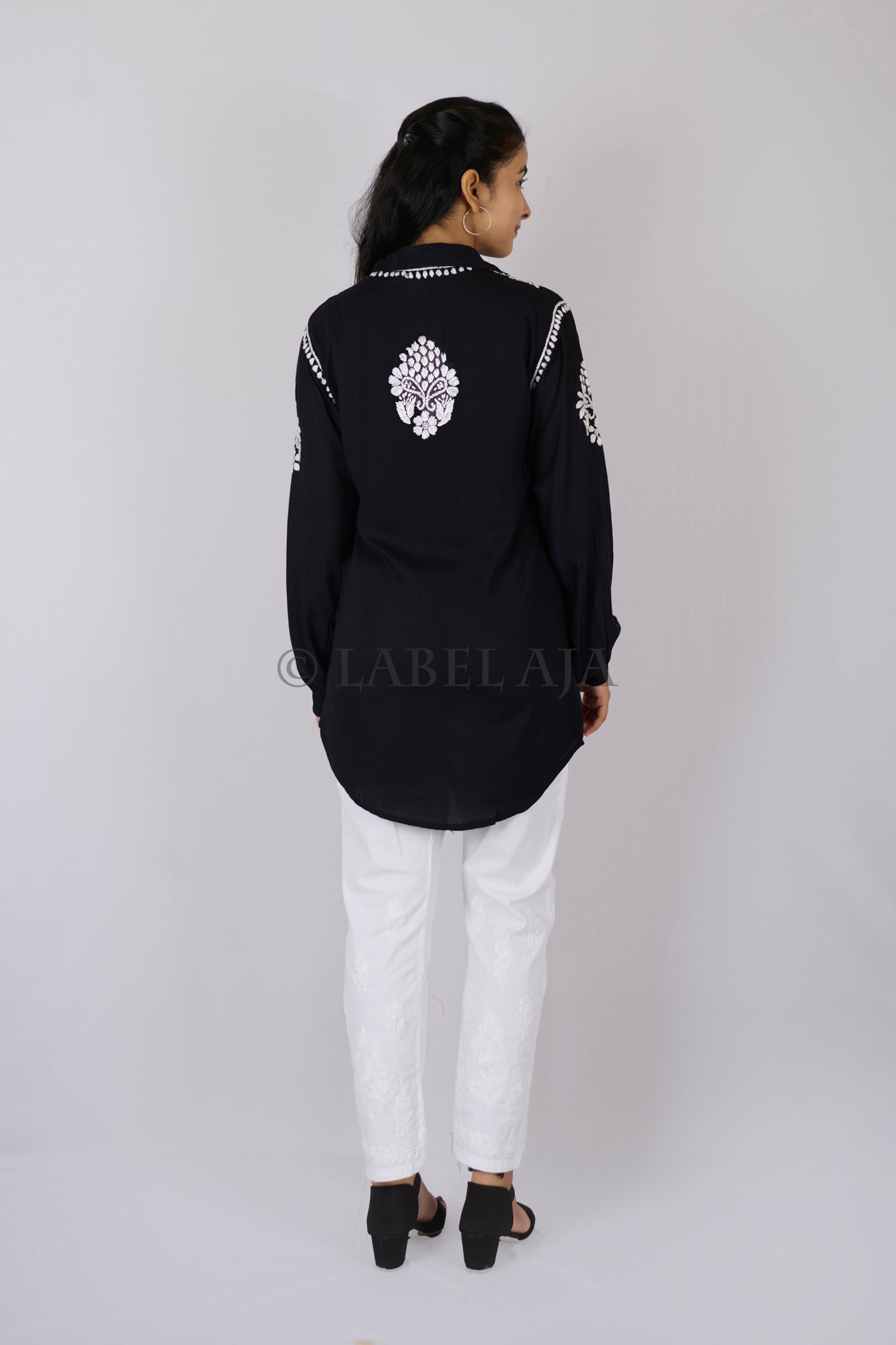 Tanvi modal cotton chikankari shirt