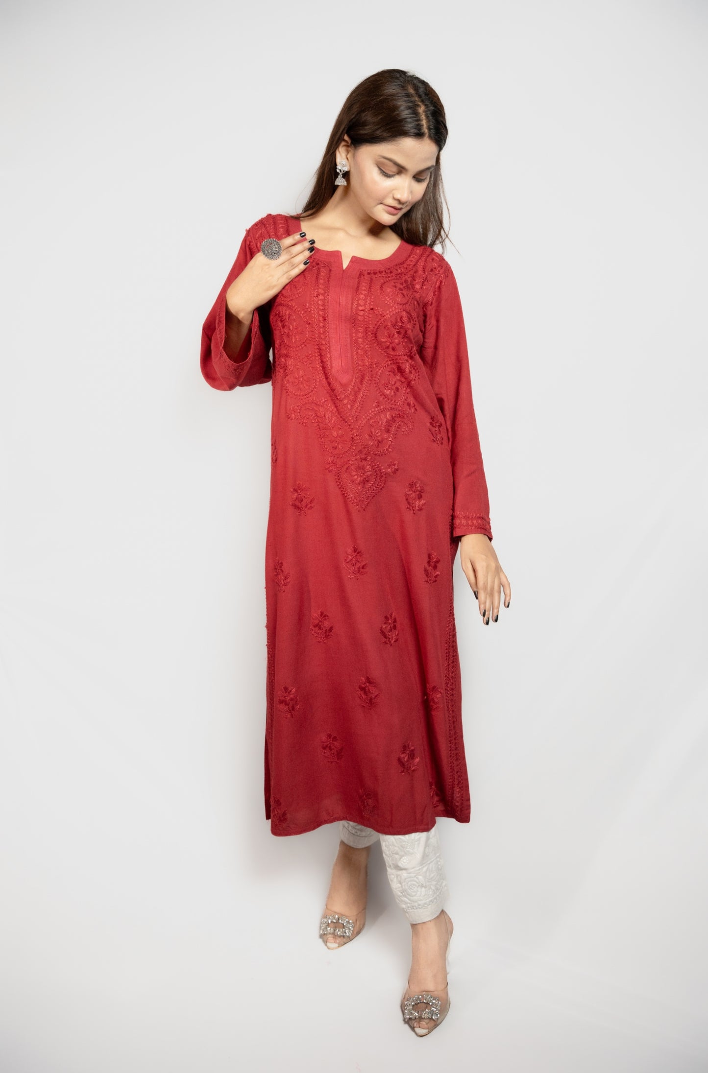 Kira Rayon cotton Long Kurta