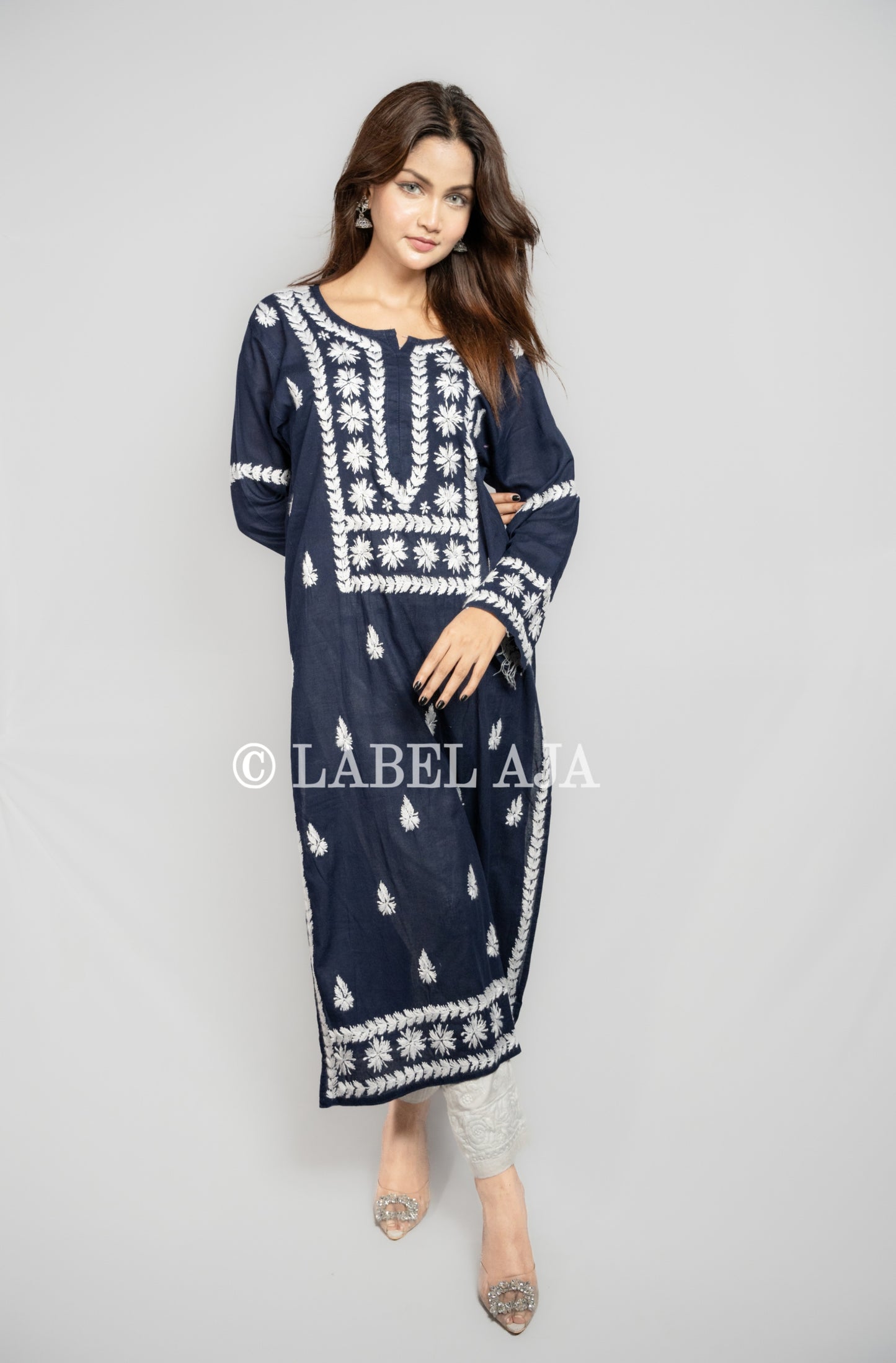 Saba cotton Lucknowi Chikankari Kurta